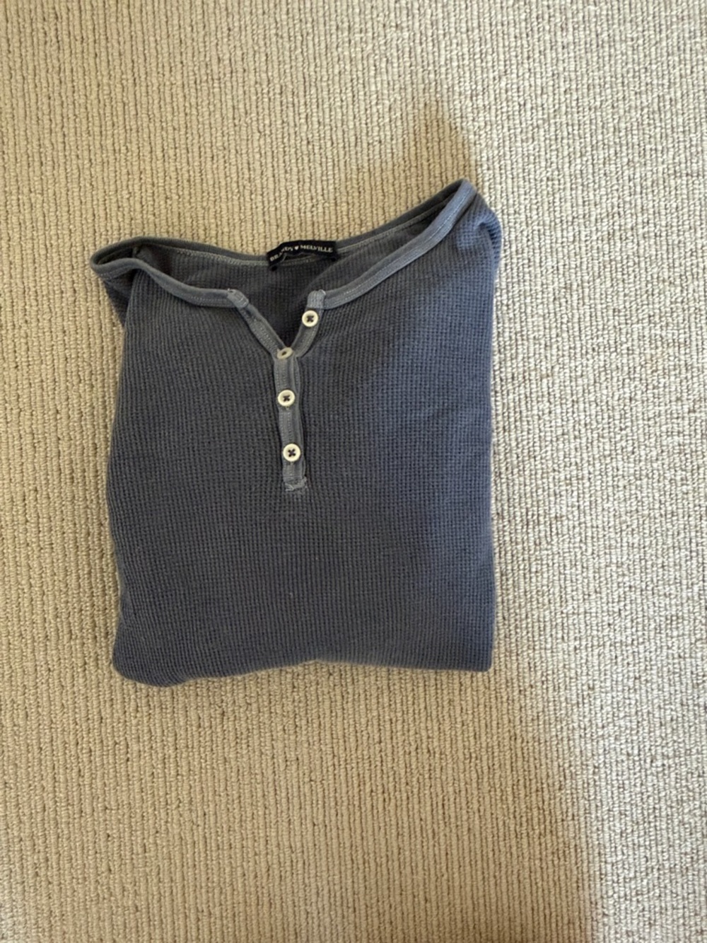 Brandy Melville Blue Long Sleeve Top in Slate Blue